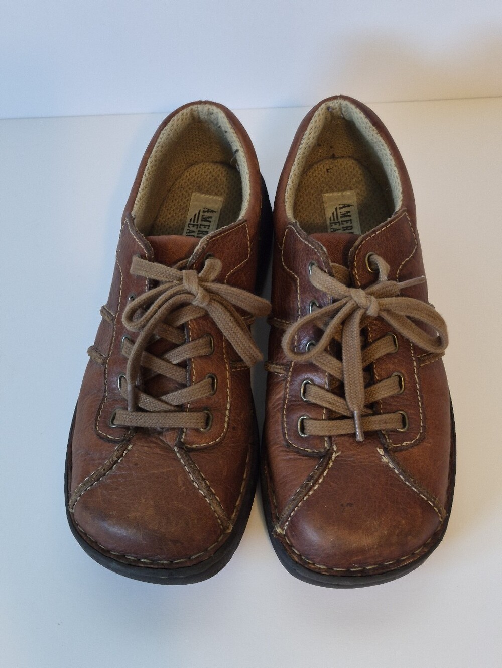 Vintage American Eagle Midland Brown Leather Oxford Size 8.5